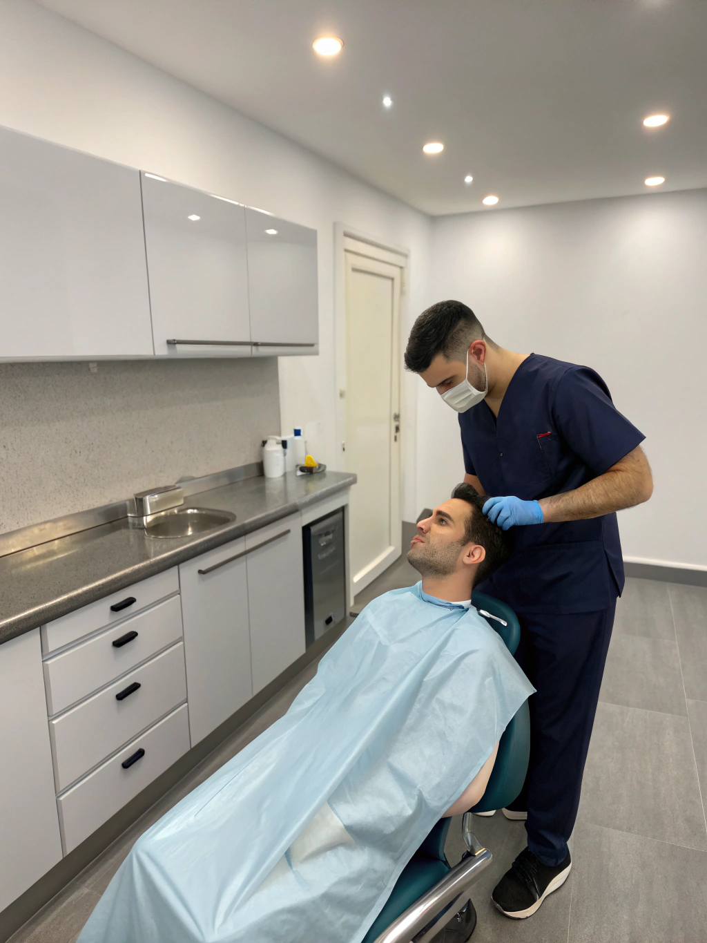A serene, professional clinical setting for Botox treatment